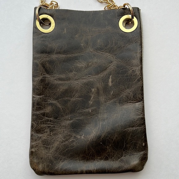 NEW Leather cell phone crossbody/pouch - Picture 4 of 11